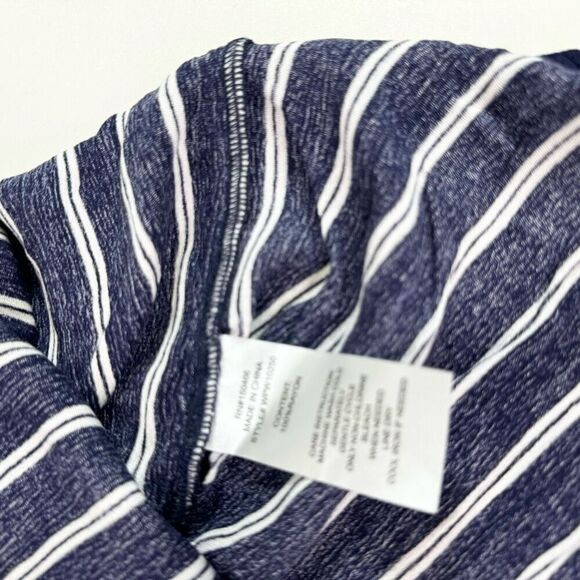 Mix By 41Hawthorn Top Womens 2X Blue Striped V-Neck Tie-Front NWT Nautical Flowy - Picture 7 of 10
